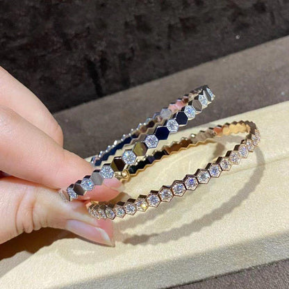 [Mystic]BEE LOVE GOLD BRACELET FULL DIAMOND
