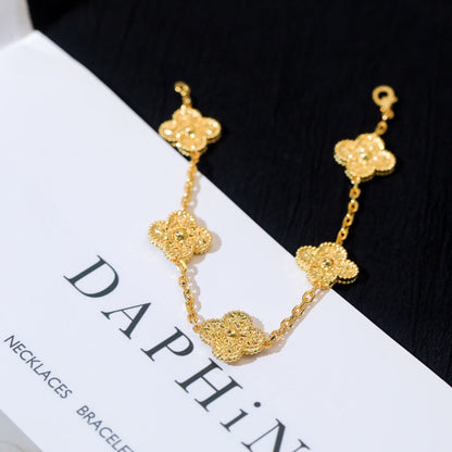 [Mystic]CLOVER 5 MOTIFS BRONZING BRACELET