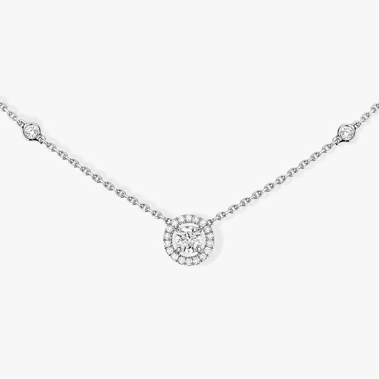[Mysitc ] Diamond Necklace 0,20ct Brilliant Shape Joy