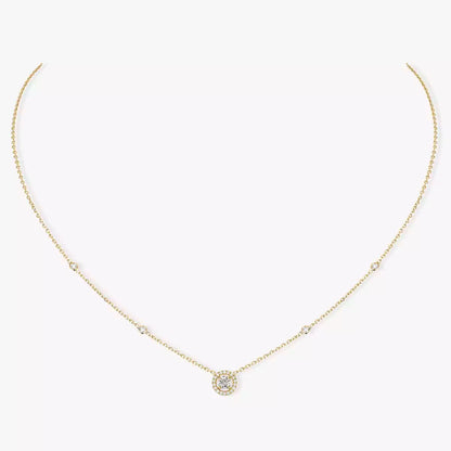 [Mysitc ] Diamond Necklace 0,20ct Brilliant Shape Joy