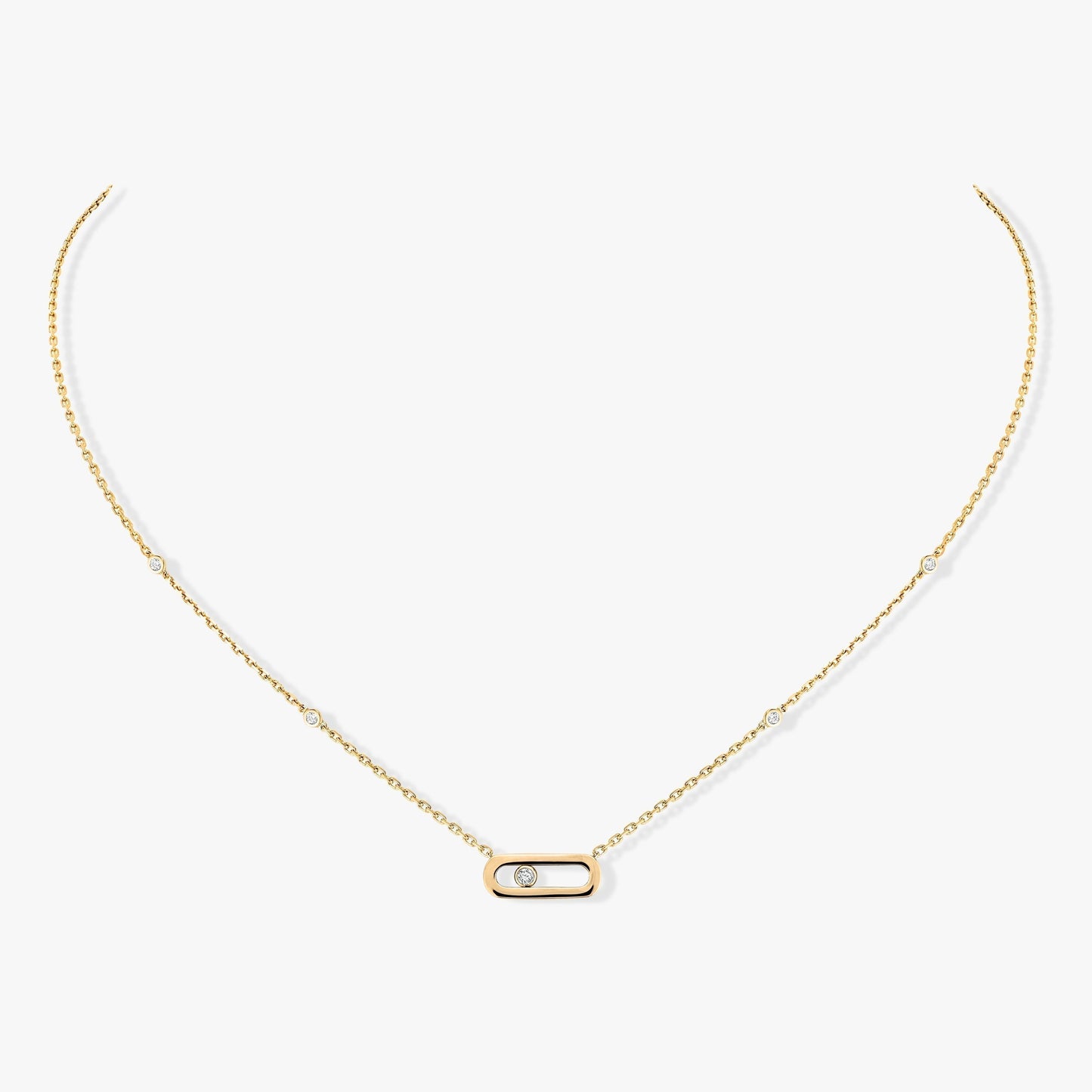 [Mysitc ] MOVE UNO DIAMOND NECKLACE