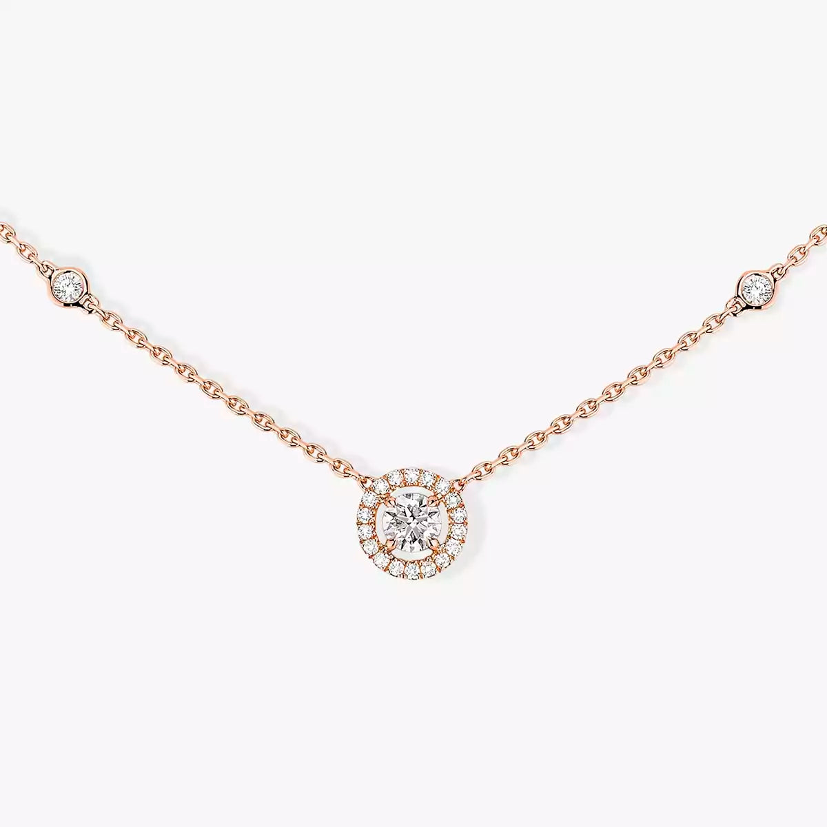 [Mysitc ] Diamond Necklace 0,20ct Brilliant Shape Joy