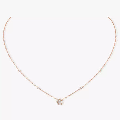 [Mysitc ] Diamond Necklace 0,20ct Brilliant Shape Joy