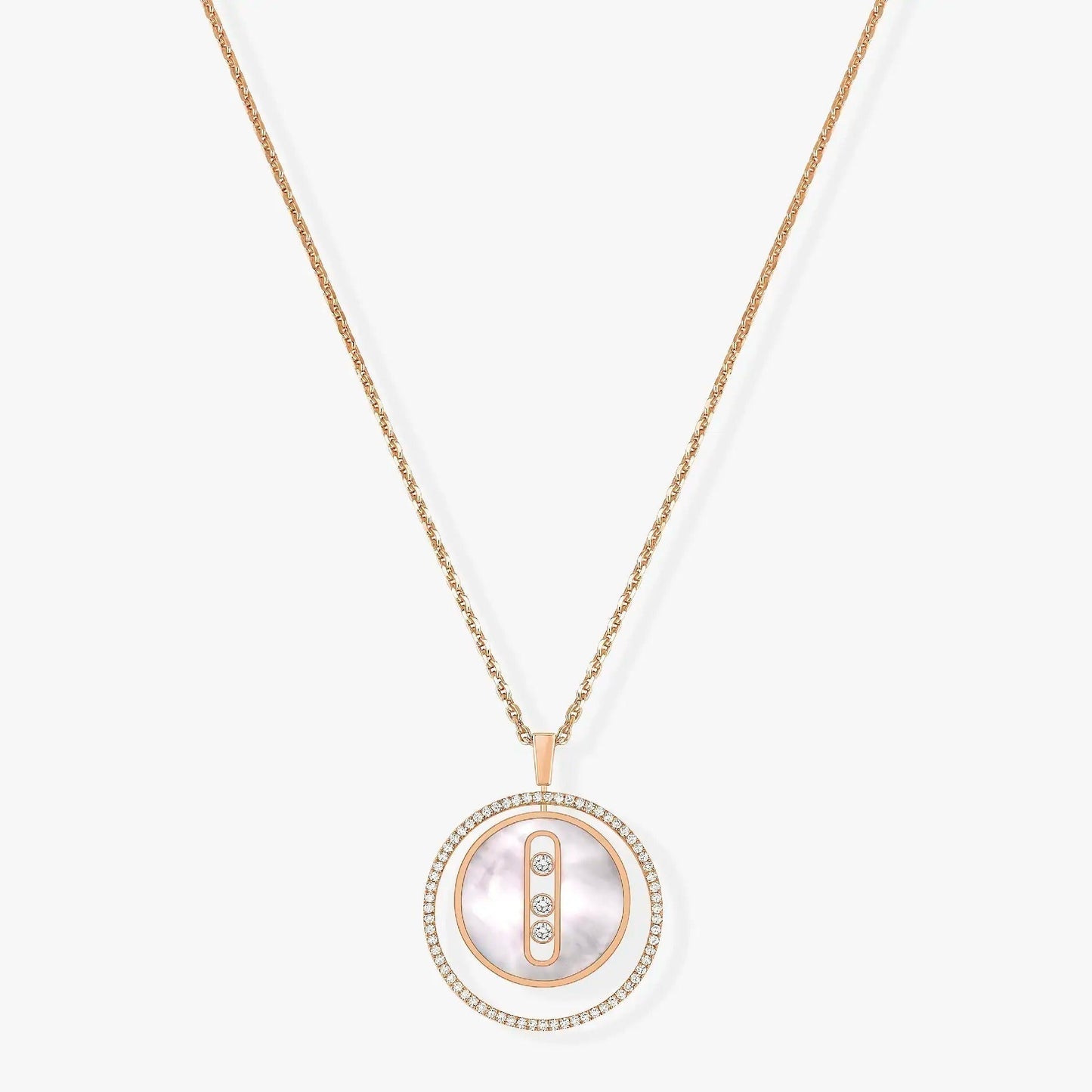 [Mysitc ]  MOVE MM NACRE BLANCHE DIAMOND NECKLACE