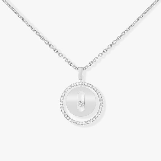 [Mysitc ]  MOVE PM NECKLACE SILVER DIAMOND