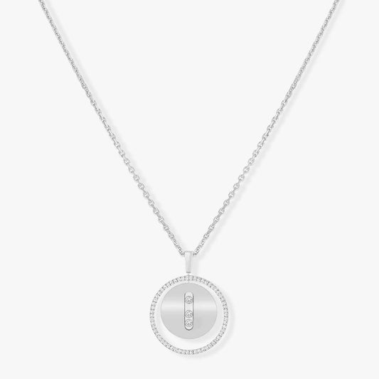 [Mysitc ]  MOVE MM SILVER DIAMOND NECKLACE