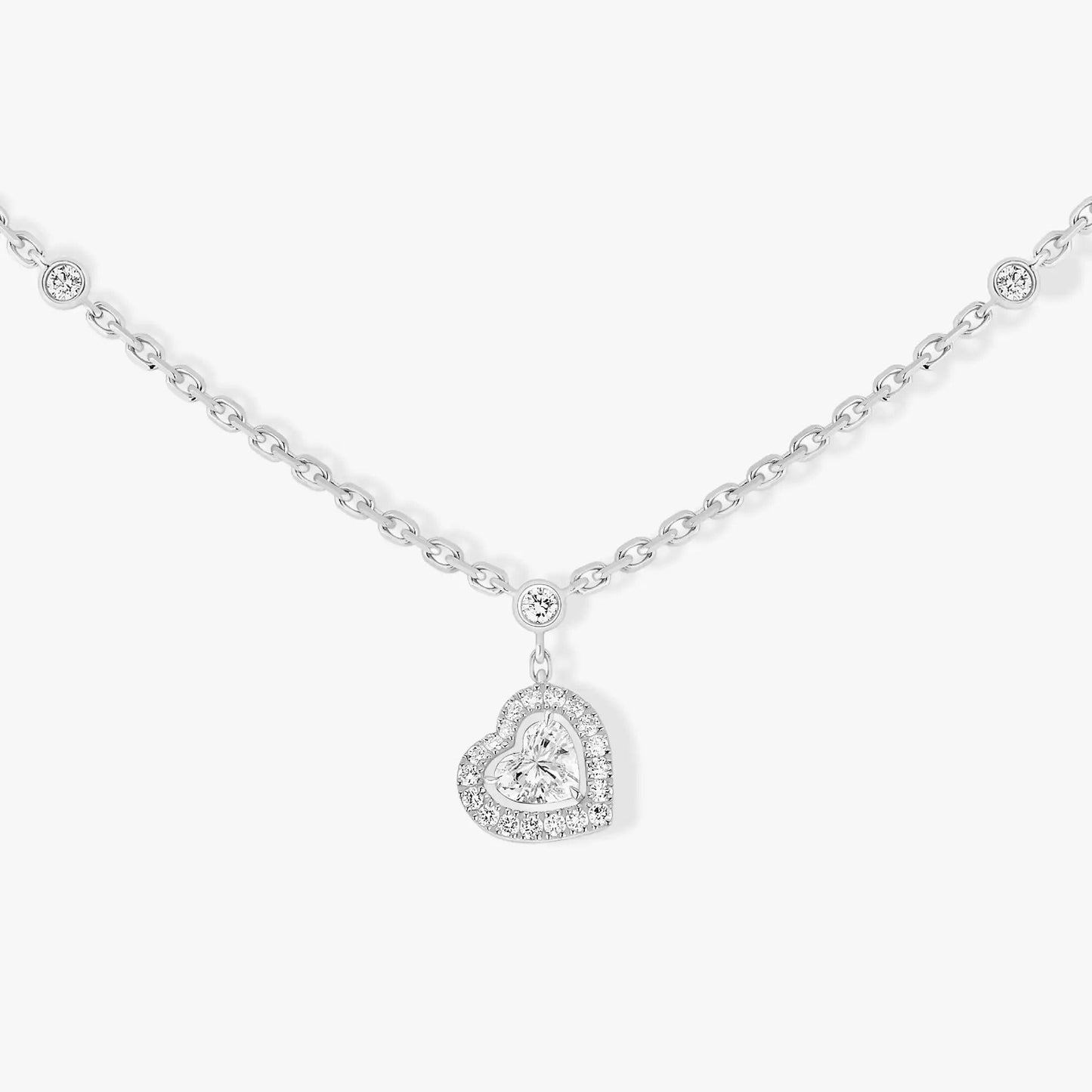 [Mysitc ] JOY HEART DIAMOND NECKLACE
