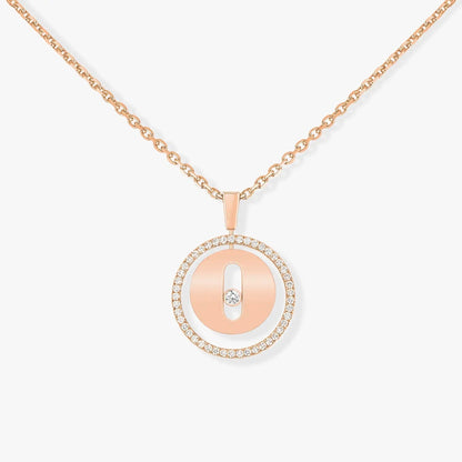[Mysitc ]  MOVE PM NECKLACE PINK GOLD DIAMOND