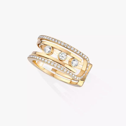 [Mysitc ] Move 10th Diamond Ring in Gold