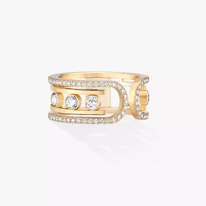 [Mysitc ] Move 10th Diamond Ring in Gold