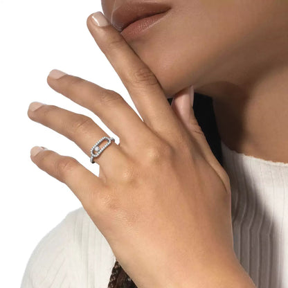 [Mysitc ] Move Uno Diamond Ring in Gold