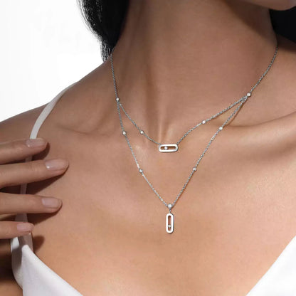[Mysitc ]  Move Uno Diamond Necklace