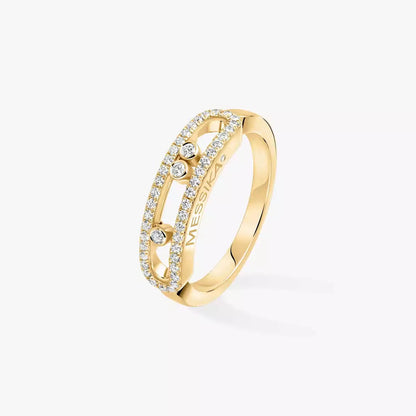 [Mysitc ]  Baby Move Gold Diamond Pave_ Ring
