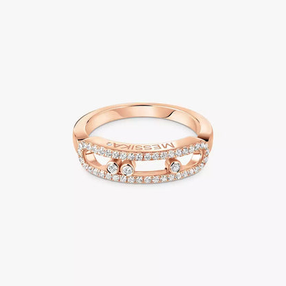 [Mysitc ]  Baby Move Gold Diamond Pave_ Ring