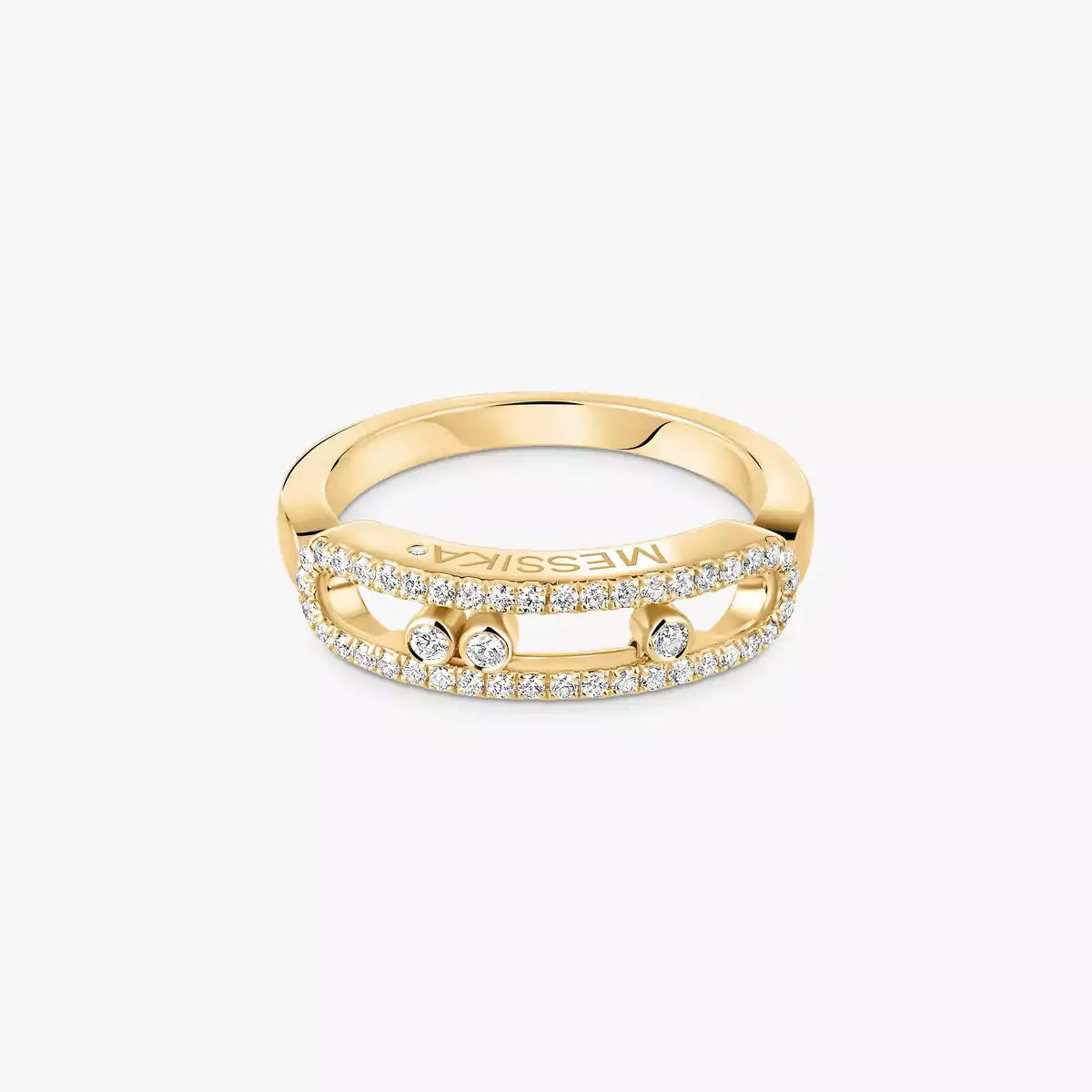 [Mysitc ]  Baby Move Gold Diamond Pave_ Ring