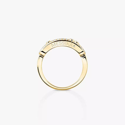 [Mysitc ]  Baby Move Gold Diamond Pave_ Ring