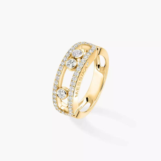 [Mysitc ]  Move Gold Diamond Pave_ Ring