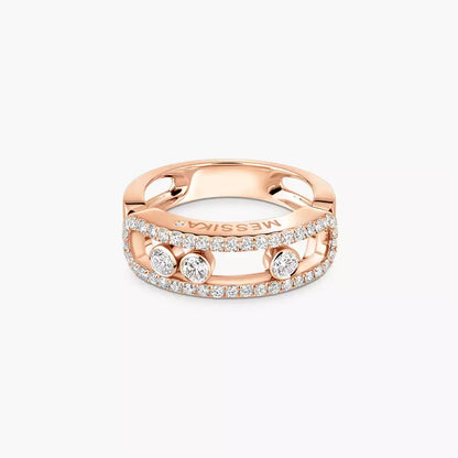 [Mysitc ]  Move Gold Diamond Pave_ Ring