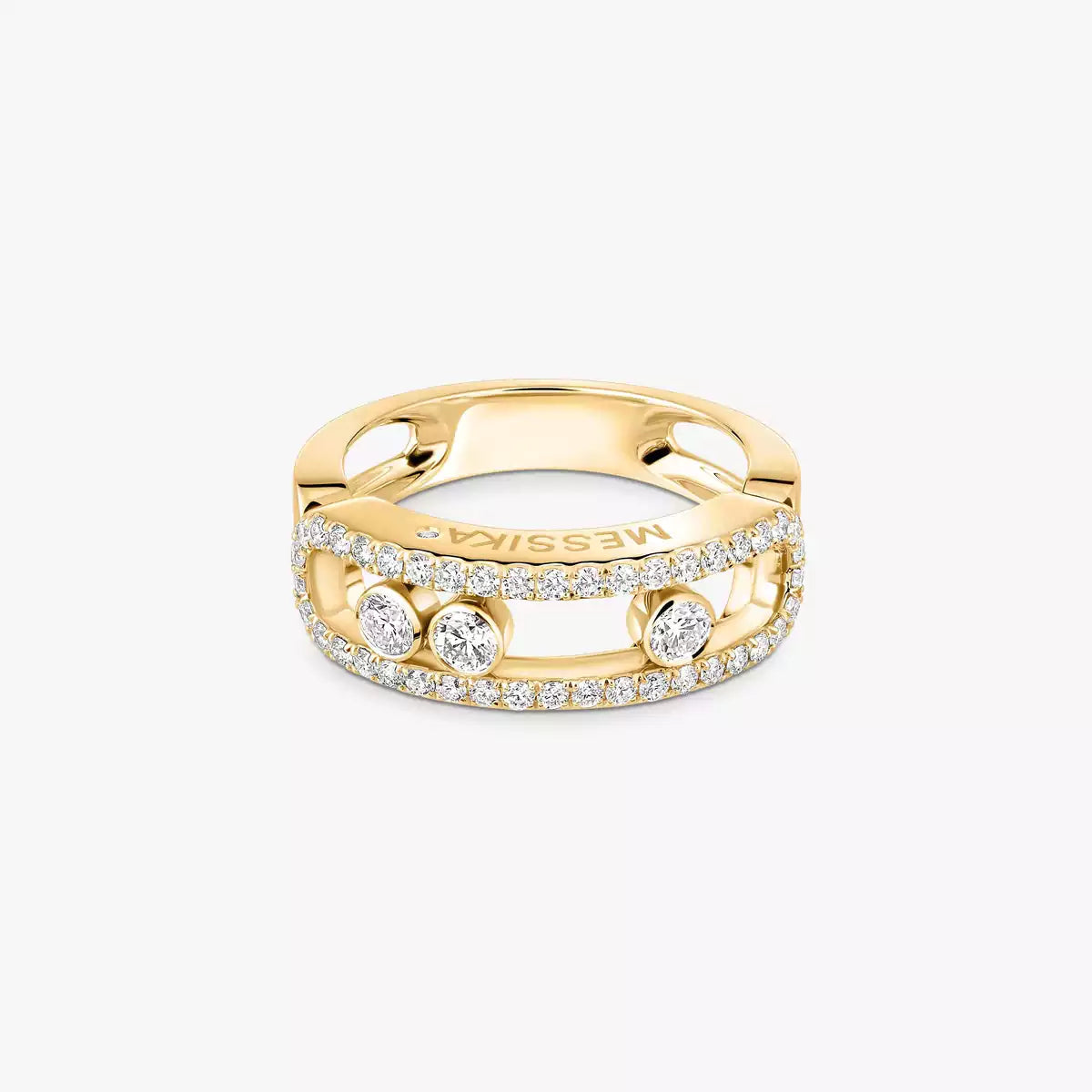 [Mysitc ]  Move Gold Diamond Pave_ Ring