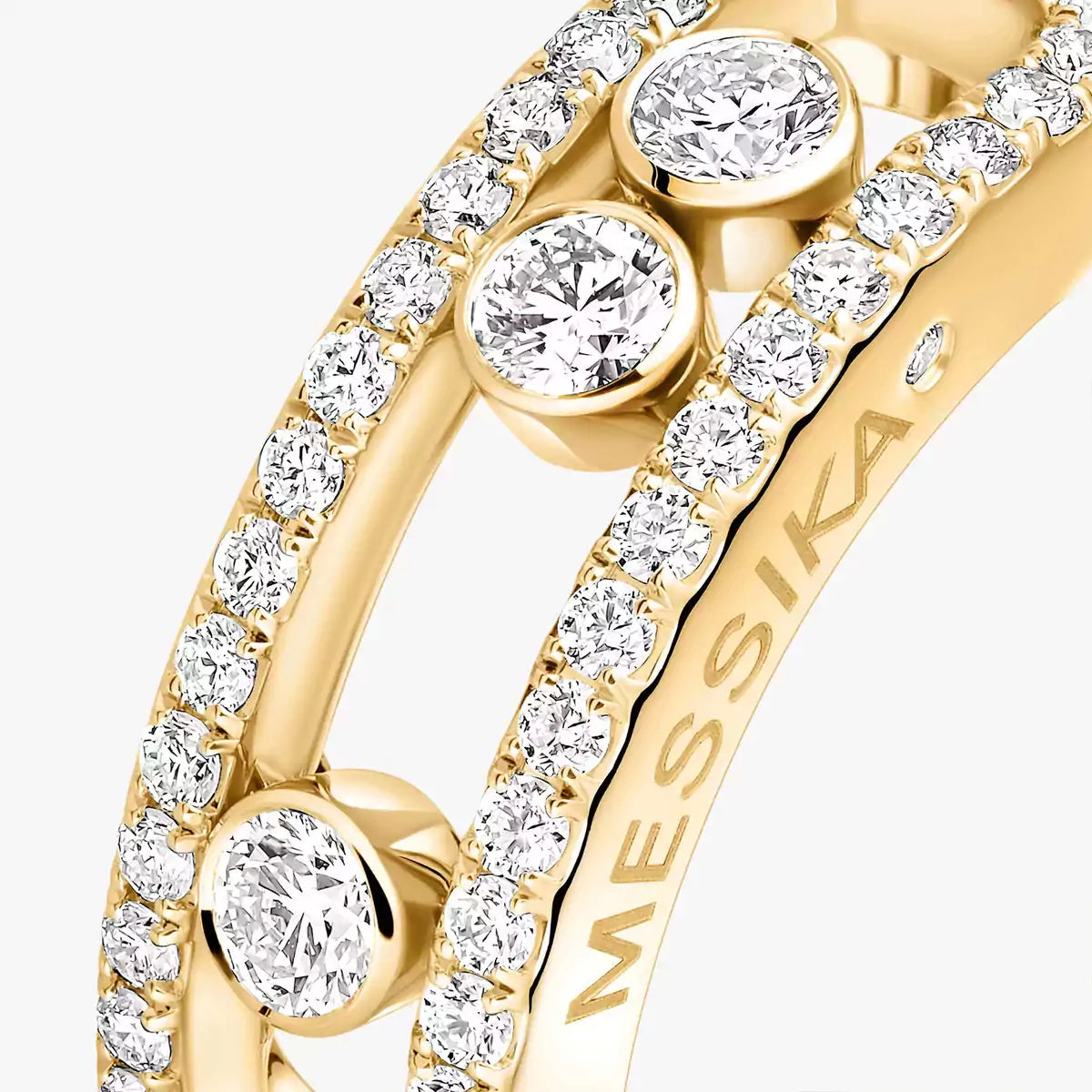 [Mysitc ]  Move Gold Diamond Pave_ Ring