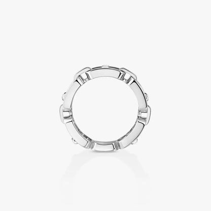 [Mysitc ] Move Link Pave_-Set Diamond Ring in Gold