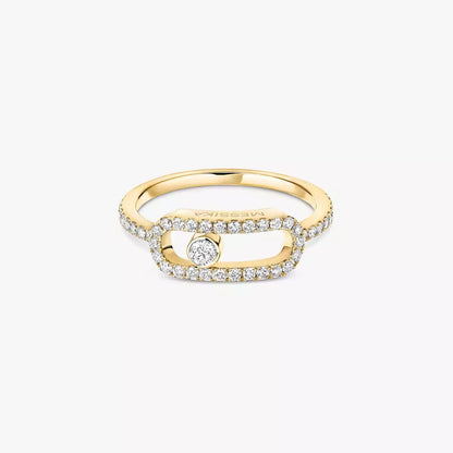 [Mysitc ] Move Uno Diamond Ring in Gold