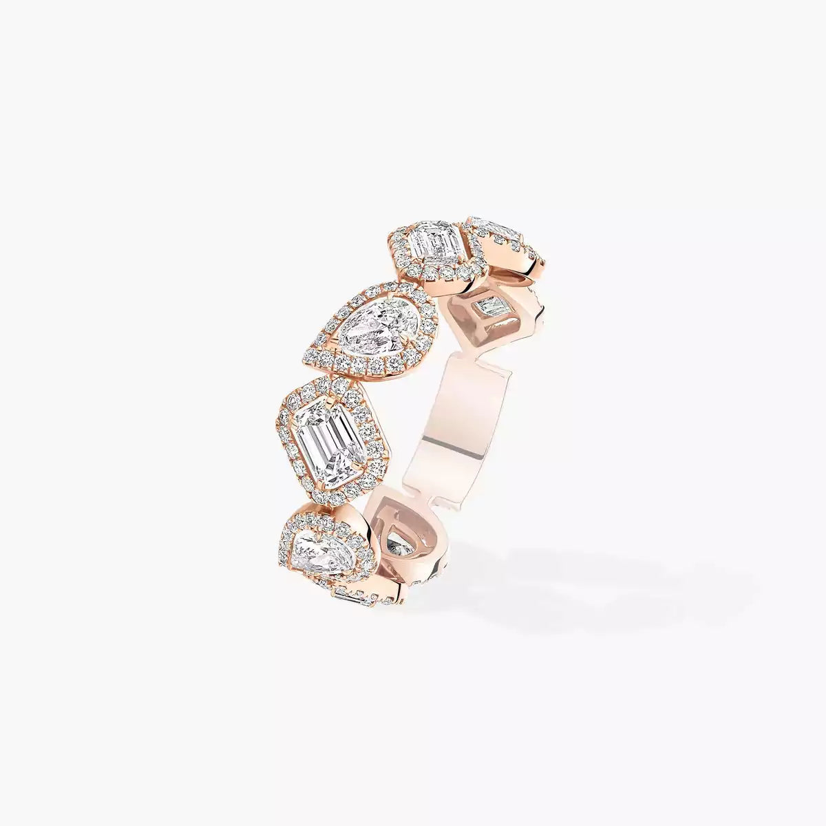 [Mysitc ] Diamond Wedding Ring My Twin