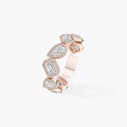 [Mysitc ] Diamond Wedding Ring My Twin