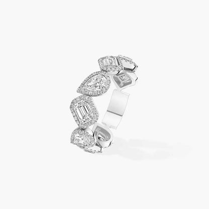 [Mysitc ] Diamond Wedding Ring My Twin