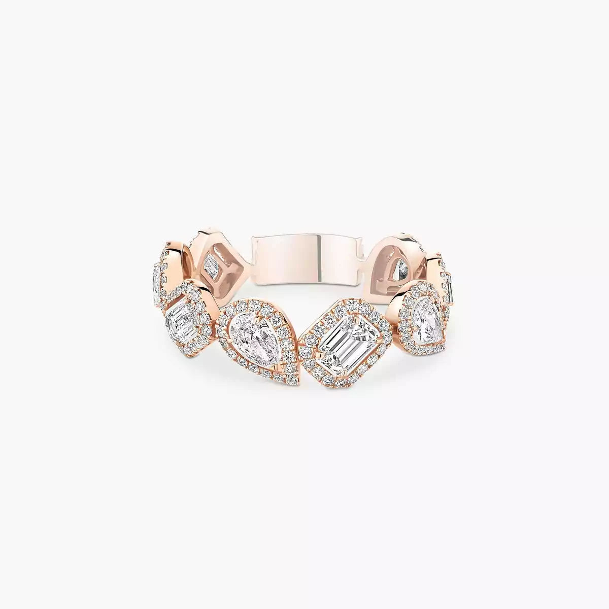 [Mysitc ] Diamond Wedding Ring My Twin