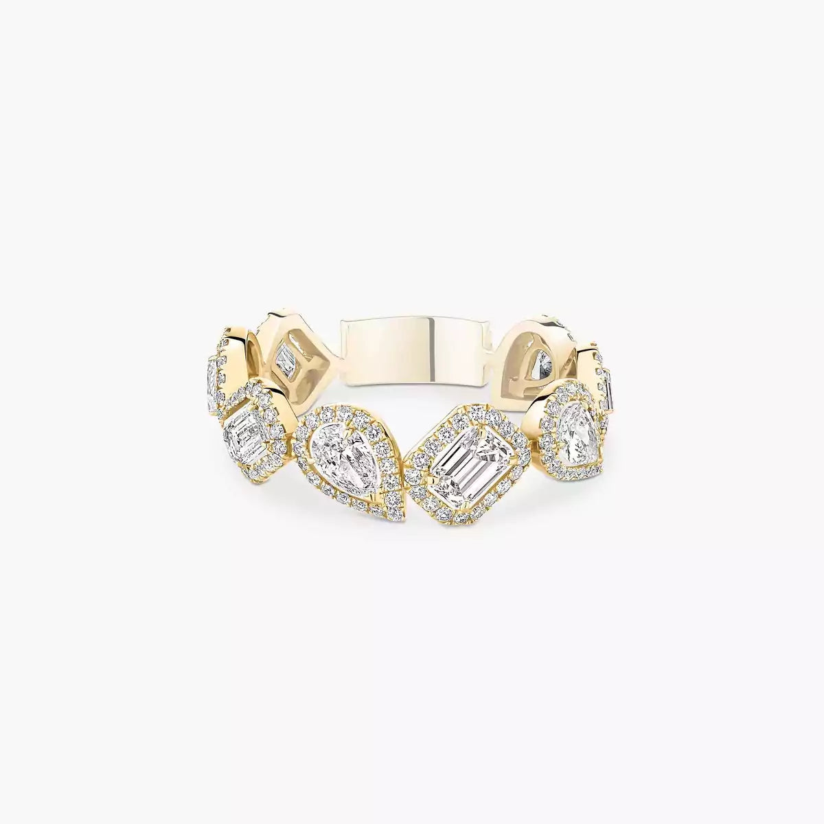 [Mysitc ] Diamond Wedding Ring My Twin