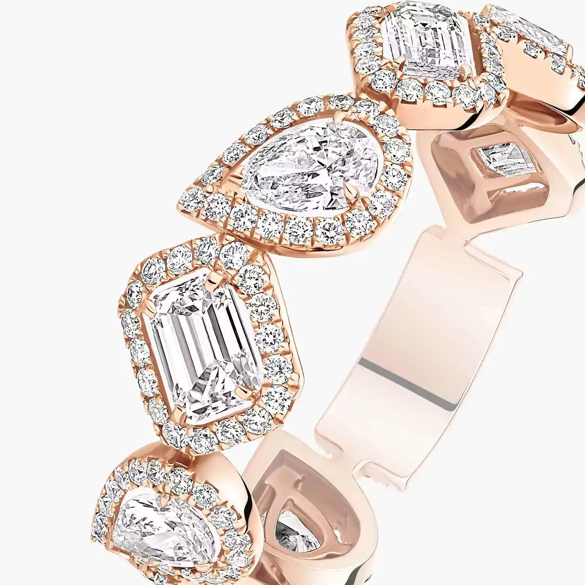 [Mysitc ] Diamond Wedding Ring My Twin