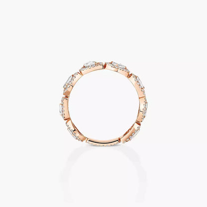 [Mysitc ] Diamond Wedding Ring My Twin
