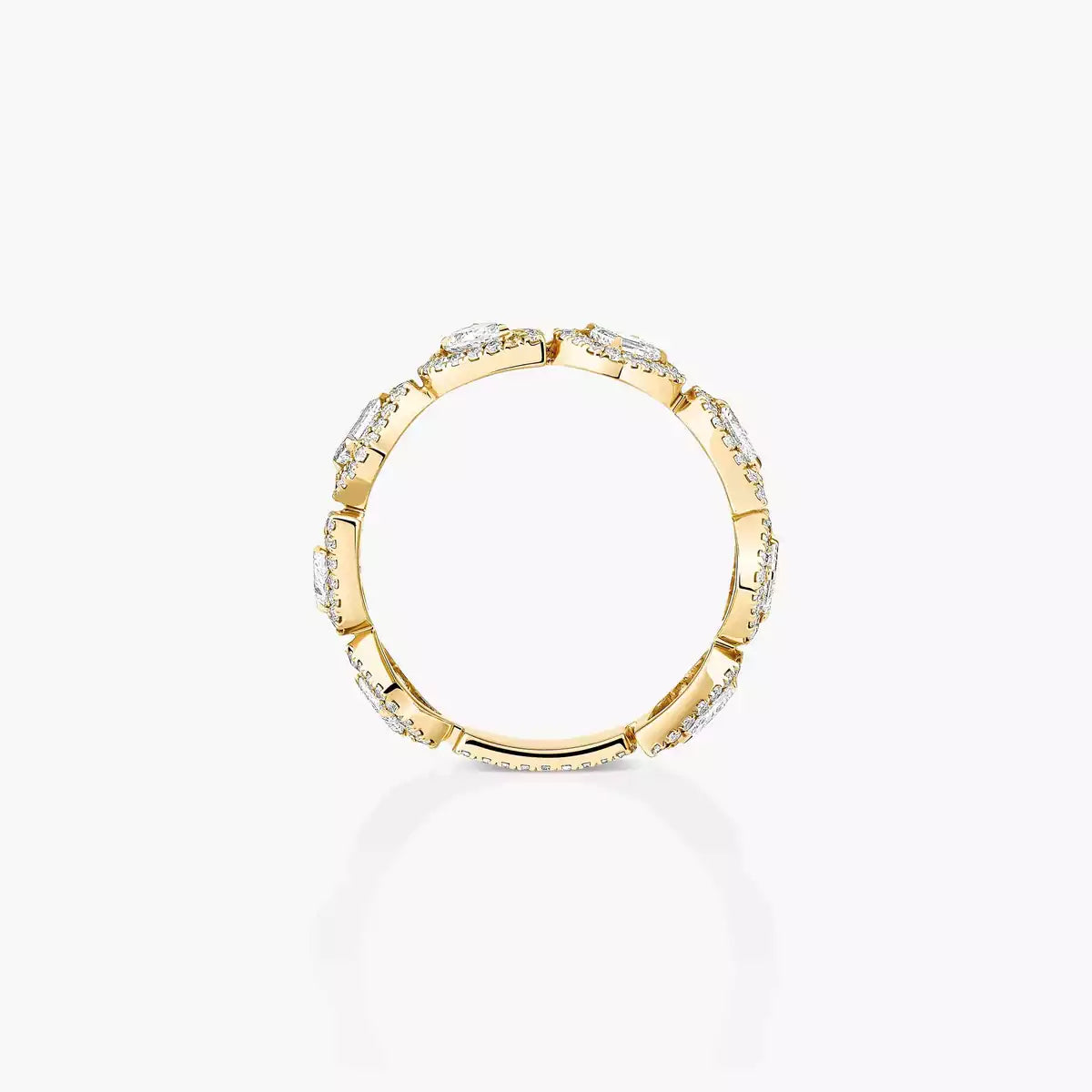 [Mysitc ] Diamond Wedding Ring My Twin