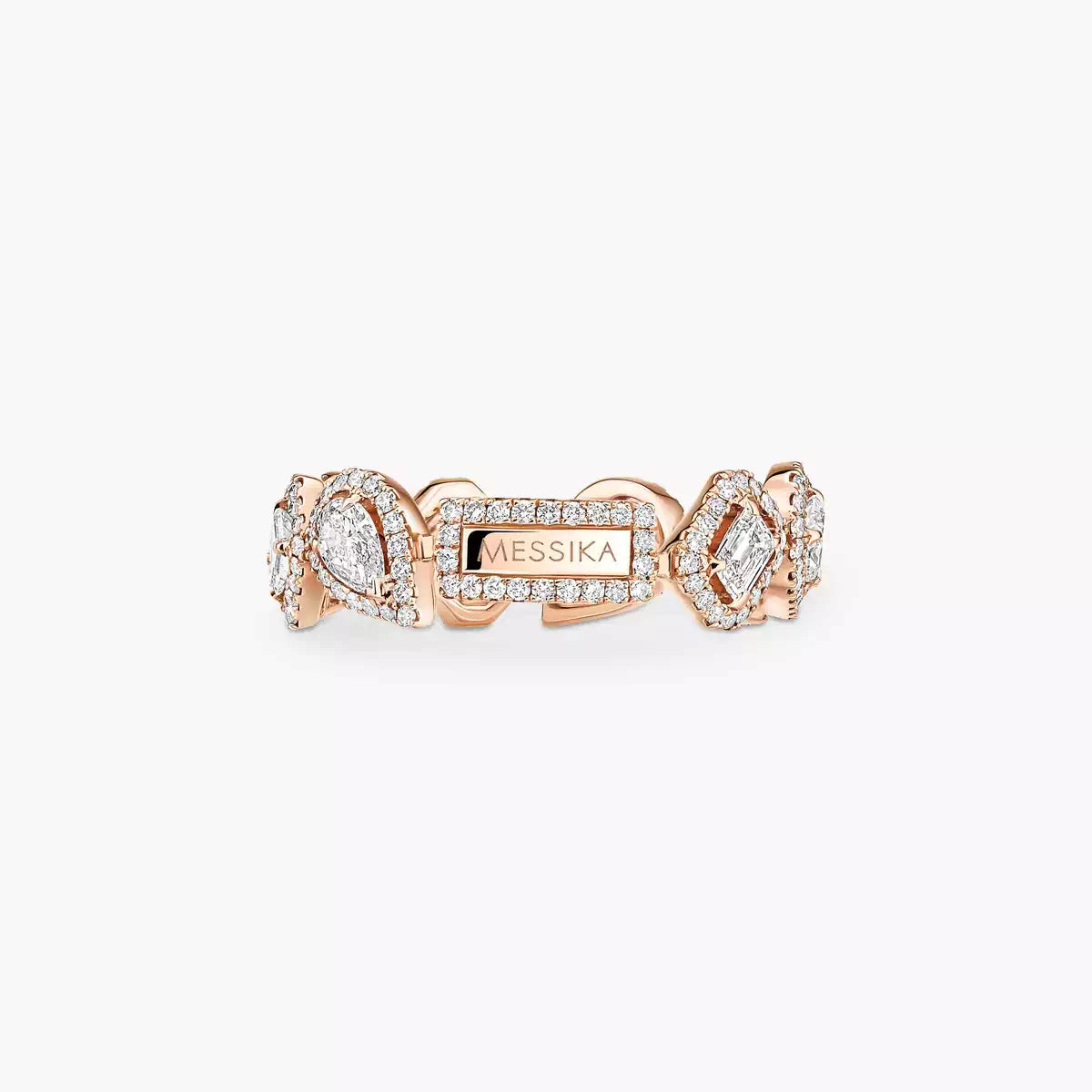 [Mysitc ] Diamond Wedding Ring My Twin