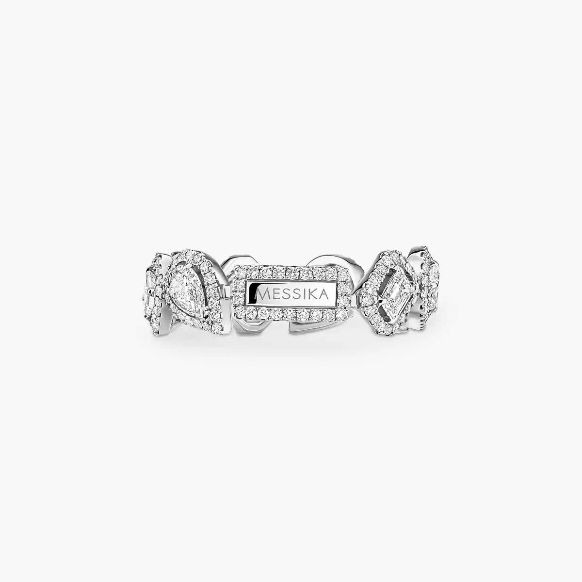 [Mysitc ] Diamond Wedding Ring My Twin
