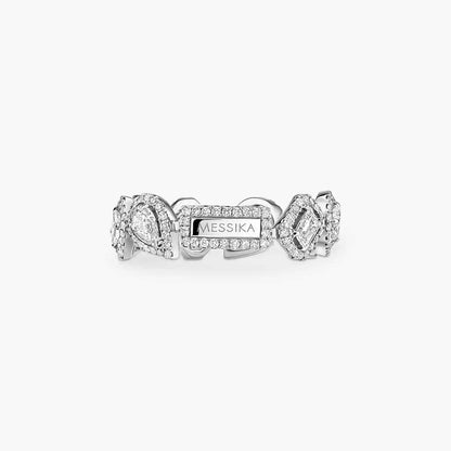 [Mysitc ] Diamond Wedding Ring My Twin