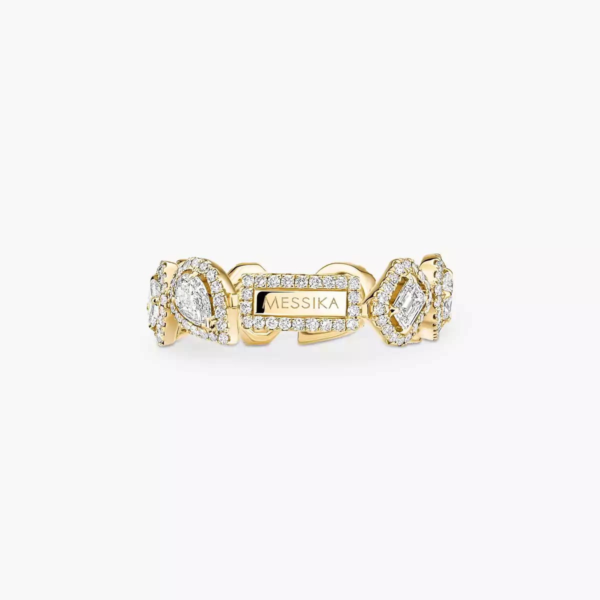 [Mysitc ] Diamond Wedding Ring My Twin
