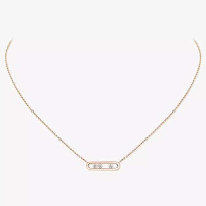 [Mysitc ]  Baby Move Gold Diamond Necklace
