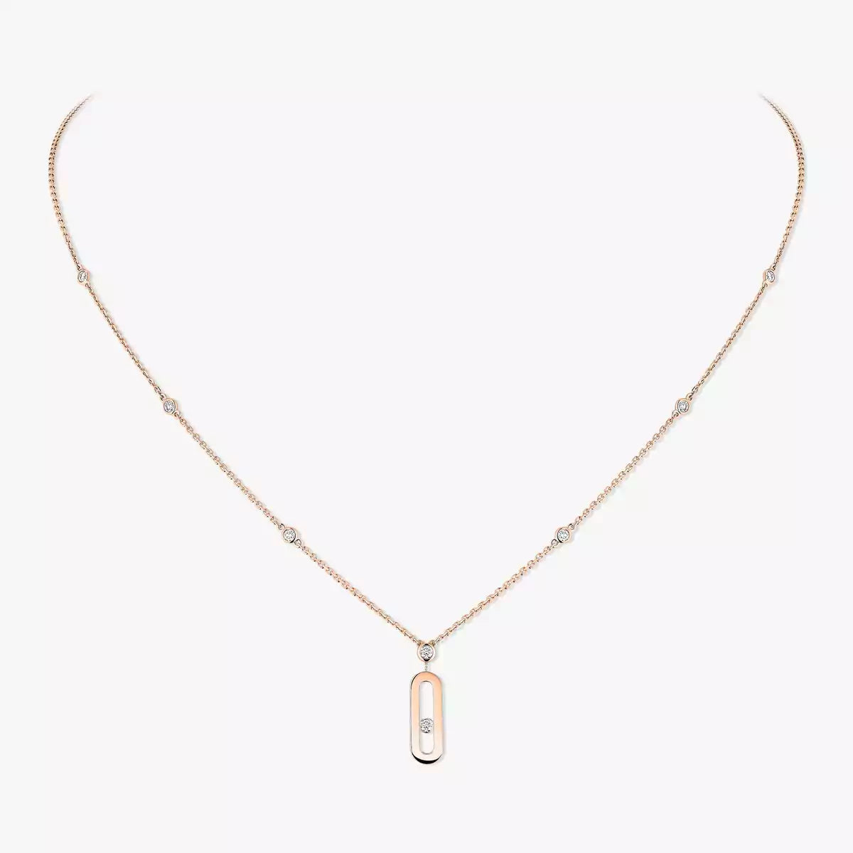 [Mysitc ]  Move Uno Gold Diamond Long Necklace