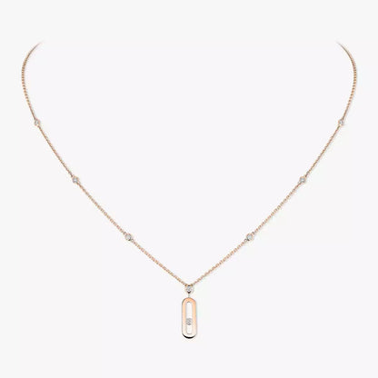 [Mysitc ]  Move Uno Gold Diamond Long Necklace