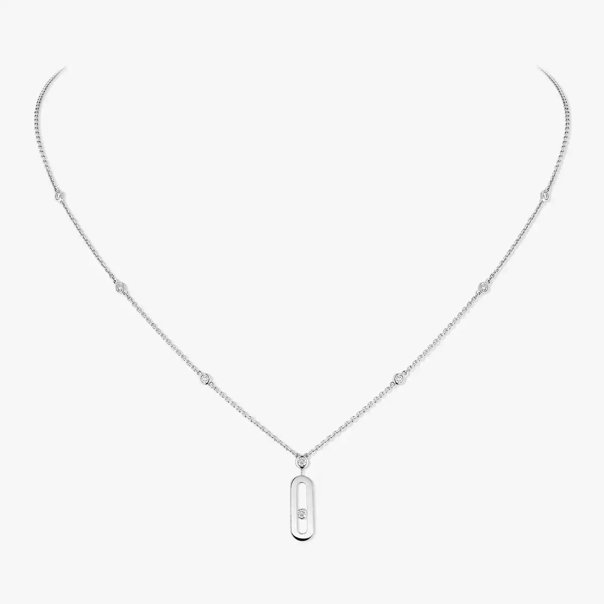 [Mysitc ]  Move Uno Gold Diamond Long Necklace