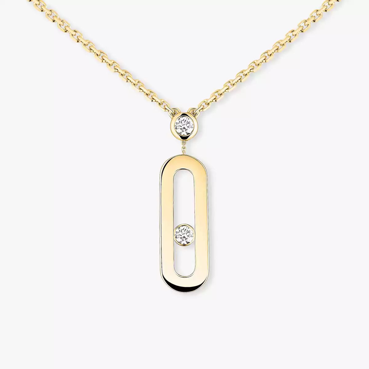 [Mysitc ]  Move Uno Gold Diamond Long Necklace