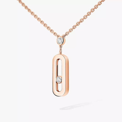 [Mysitc ]  Move Uno Gold Diamond Long Necklace
