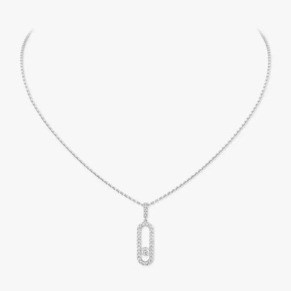 [Mysitc ] Move Uno Diamond Necklace in Rose Gold