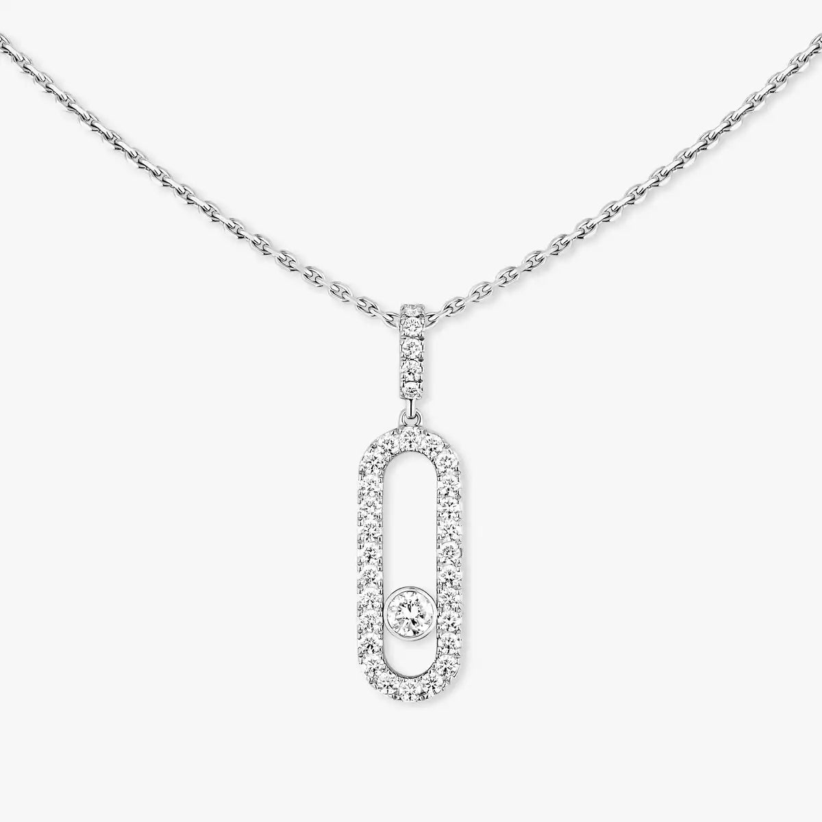 [Mysitc ] Move Uno Diamond Necklace in Rose Gold