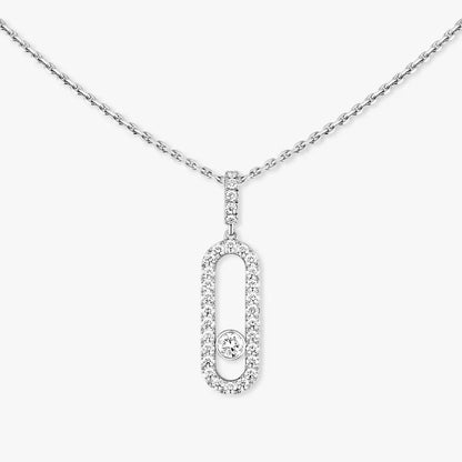 [Mysitc ] Move Uno Diamond Necklace in Rose Gold