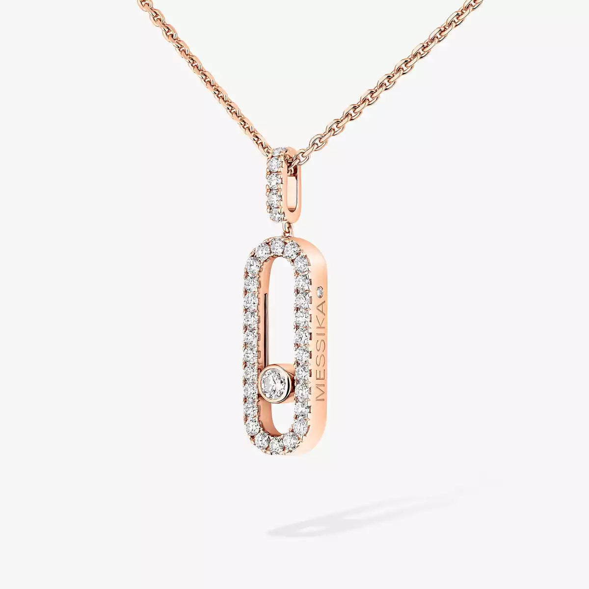 [Mysitc ] Move Uno Diamond Necklace in Rose Gold
