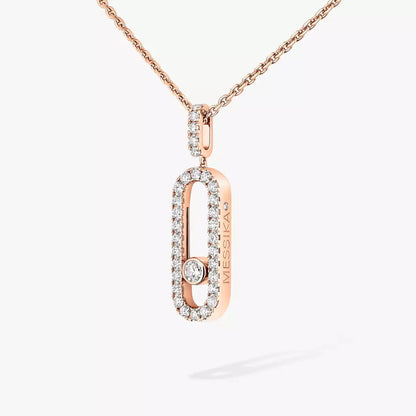 [Mysitc ] Move Uno Diamond Necklace in Rose Gold