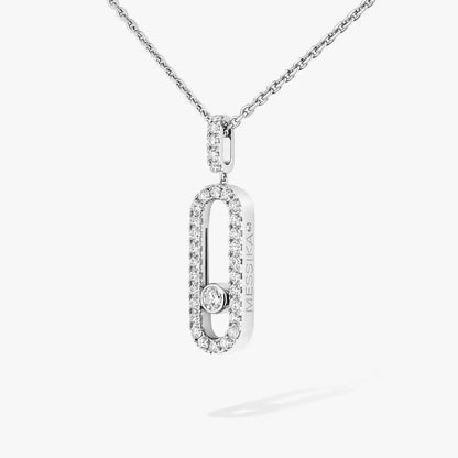 [Mysitc ] Move Uno Diamond Necklace in Rose Gold